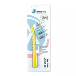 MIRADENT Kit de introducción a pinceles Interd.Pic-Brush 1H+4B, amarillo, 1 pieza