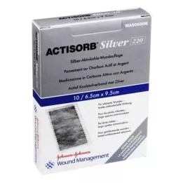 ACTISORB 220 Silver 6.5x9.5 cm Compress, 10 pz