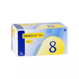 NOVOFINE 8 cánulas 0,30x8 mm, 100 uds