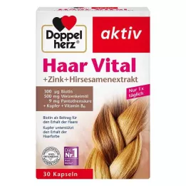 DOPPELHERZ Capsules de extracto de mi cabello Vital+Zinc+Millet, 30 pz