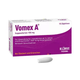 VOMEX Supositorios de 150 mg, 10 uds