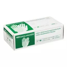 HANDSCHUHE Látex sin polvo talla M, 100 piezas