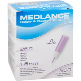MEDLANCE Lancetas de seguridad plus Lite 25 G, 200 uds
