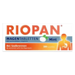 RIOPAN Magen Tabletten Mint 800 mg comprimidos masticables, 100 uds