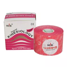 NASARA Kinesiotape 5 cm x 5 m rosa, 1 pieza