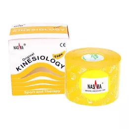 NASARA Kinesiotape 5 cm x 5 m amarillo, 1 pieza