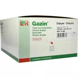 GAZIN Hisopos para diálisis 2+3 estériles con anillo protector, 125 uds