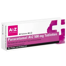 PARACETAMOL Comprimidos de AbZ 500 mg, 20 uds