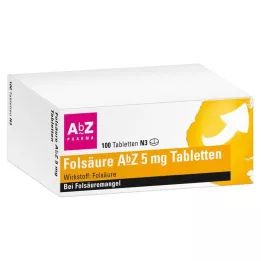 FOLSÄURE Comprimidos de AbZ 5 mg, 100 uds