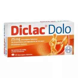 DICLAC Dolo 25 mg comprimidos recubiertos, 20 uds