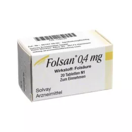 FOLSAN Comprimidos de 0,4 mg, 20 uds