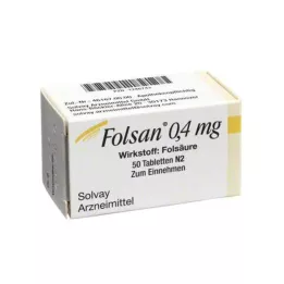 FOLSAN Comprimidos de 0,4 mg, 50 uds