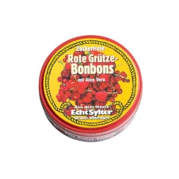 ECHT SYLTER Caramelos de gelatina de grosella roja sin azúcar, 70 g