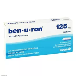 BEN-U-RON Supositorios de 125 mg, 10 uds