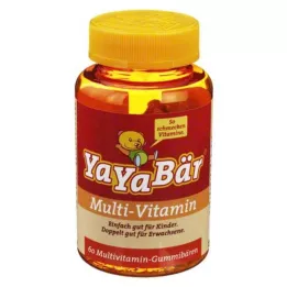 YAYABÄR Gomitas de frutas con vitaminas para niños, 60 uds