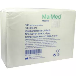 VLIESKOMPRESSEN 10x20 cm no estéril, 6 capas, 100 uds