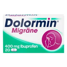 DOLORMIN Comprimidos recubiertos con película para la migraña, 20 uds