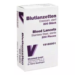 BLUTLANZETTEN Metal simple, 200 uds