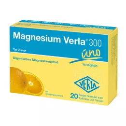 MAGNESIUM VERLA 300 gránulos de color naranja, 20 uds
