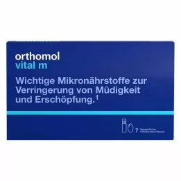 ORTHOMOL Paquete combinado de botella y cápsula para beber Vital M, 7 unidades