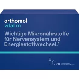 ORTHOMOL Vital M Beber Bottle/Kaps.Kombipack., 30 pz