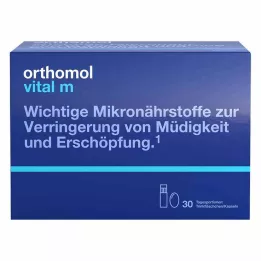 ORTHOMOL Paquete combinado de botella y cápsula para beber Vital M, 30 unidades