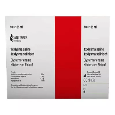 KLYSMA 1x solución salina, 10X135 ml
