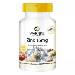 ZINK Comprimidos de 15 mg, 250 uds