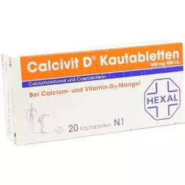 CALCIVIT D Chewing Tablets, 20 pz