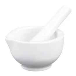 Mortero porcelánico blanco, 1 ud