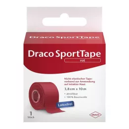 DRACO TAPEVERBAND 3,8 cm x 10 m rojo, 1 pieza