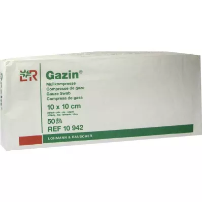 GAZIN Gasa comp. 10x10 cm no estéril 32 veces operación, 50 uds