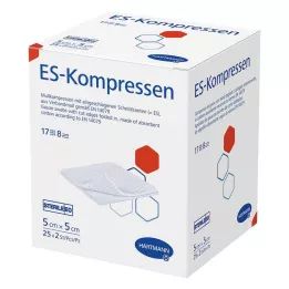 ES-KOMPRESSEN estéril 5x5 cm 8 unidades, 25X2 uds