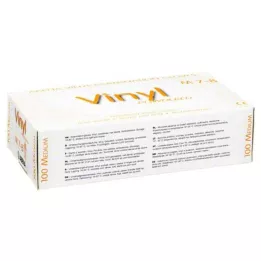 VINYL Guantes medianos, 100 uds