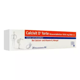 CALCIVIT D forte comprimidos efervescentes, 20 uds