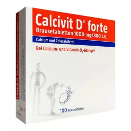CALCIVIT Tabletas efervescentes D forte, 100 uds