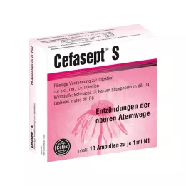 CEFASEPT S Solución inyectable, 10 uds