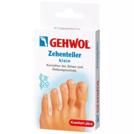 GEHWOL Separador de dedos de gel polimérico pequeño, 3 piezas
