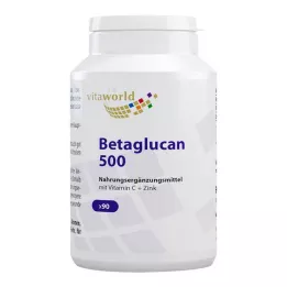 BETA-GLUCAN 500+ cápsulas de vitamina C y zinc, 90 uds