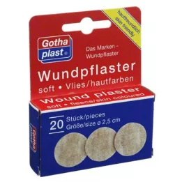 GOTHAPLAST Vellón suave para el cuidado de heridas, 2,5 cm, 20 uds