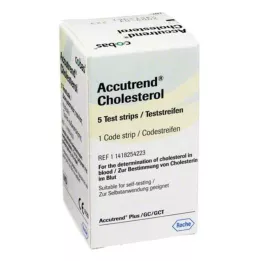 ACCUTREND Tiras reactivas para medir el colesterol, 5 uds