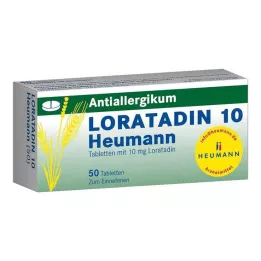 LORATADIN 10 tabletas de Heumann, 50 uds
