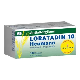LORATADIN 10 tabletas de Heumann, 100 uds