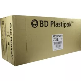 BD PLASTIPAK Spr.30 ml Luer sin látex, 60X30 ml