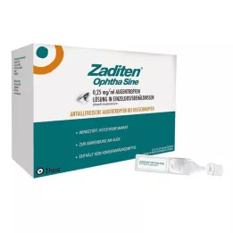 ZADITEN Ophthalmic Sine 0,25 mg/ml colirio dosis única, 50 uds
