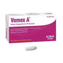 VOMEX Supositorios para niños 70 mg forte, 10 uds