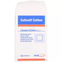 CUTISOFT Cotton Kommpr. 7.5x7.5 cm Unsteril, 100 pz