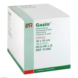 GAZIN Gasa comp.10x10 cm estéril 12 capas, 40X2 uds