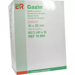 GAZIN Gasa comp.10x20 cm estéril 12 capas, 40X2 uds