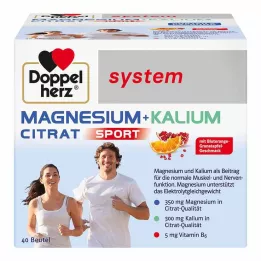 DOPPELHERZ Gránulos del sistema de citrato de magnesio y potasio, 40 uds